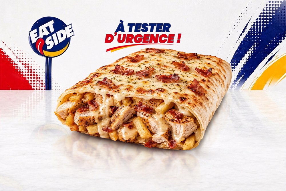Le suprême gratiné mozza bacon origan