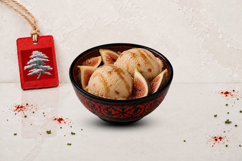 Coupe figues glace et alcool de figue